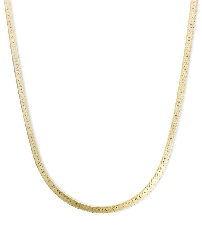 Flat Snake Chain Necklace Necklace Ecuyeres   