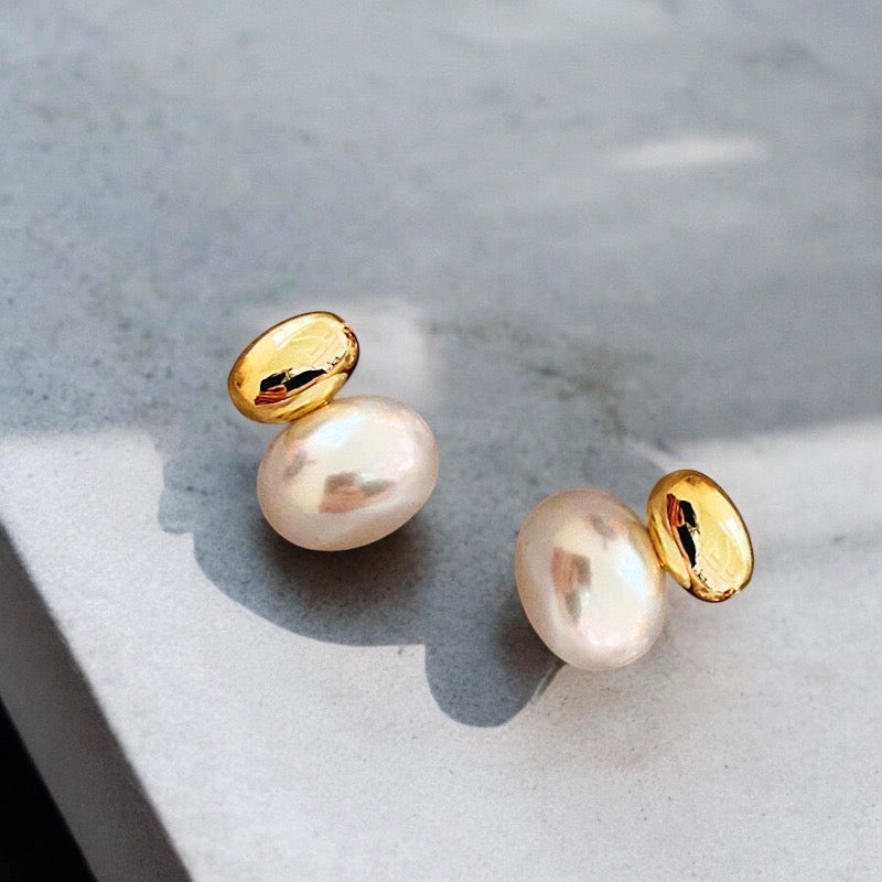 Pearl Ball Dainty Earrings Earrings Ecuyeres   