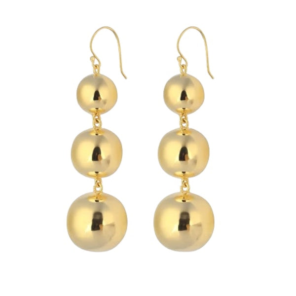 Small Tripple Ball Earrings Earrings Ecuyeres   