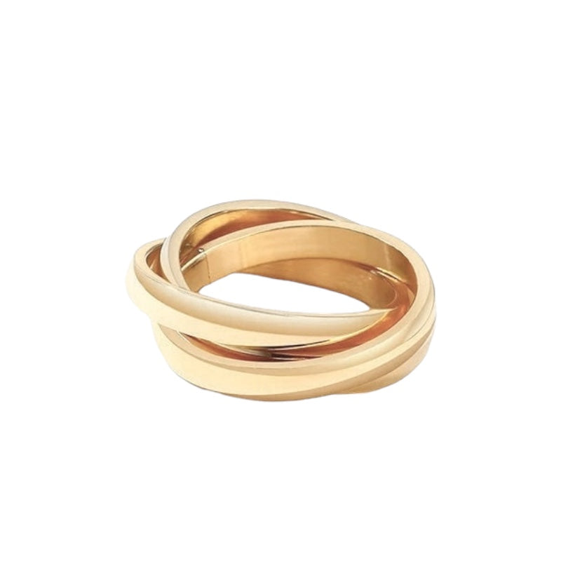 Three Interlocking Love Rings Ring Ecuyeres 10 Gold 