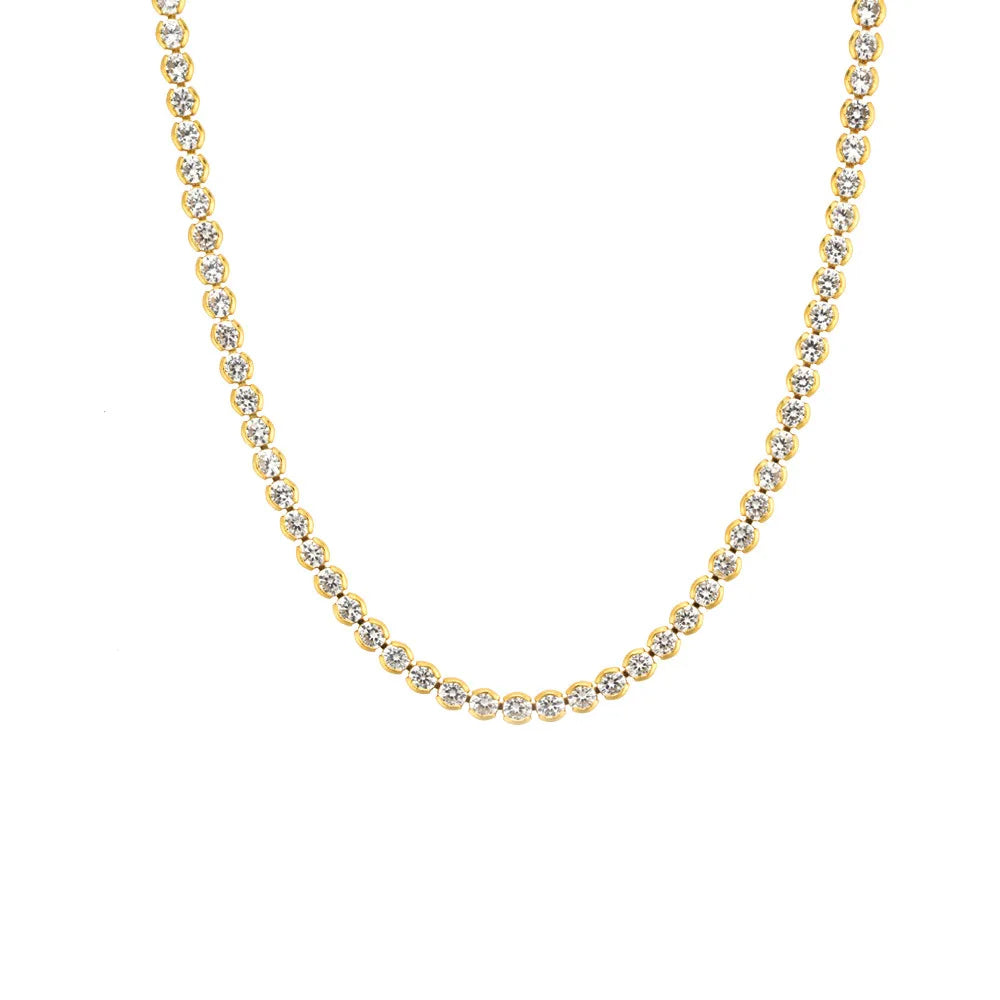 Sparkling Choker Necklace Necklace Ecuyeres Gold  