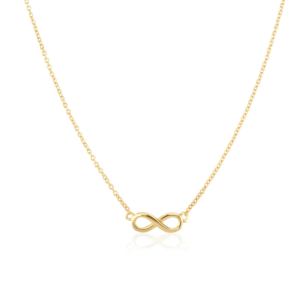 Infinity Pendant Necklace Necklace Ecuyeres Gold  