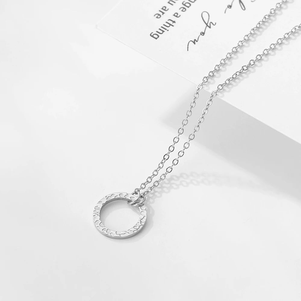 Dainty Infinity Circle Necklace Necklace Ecuyeres   