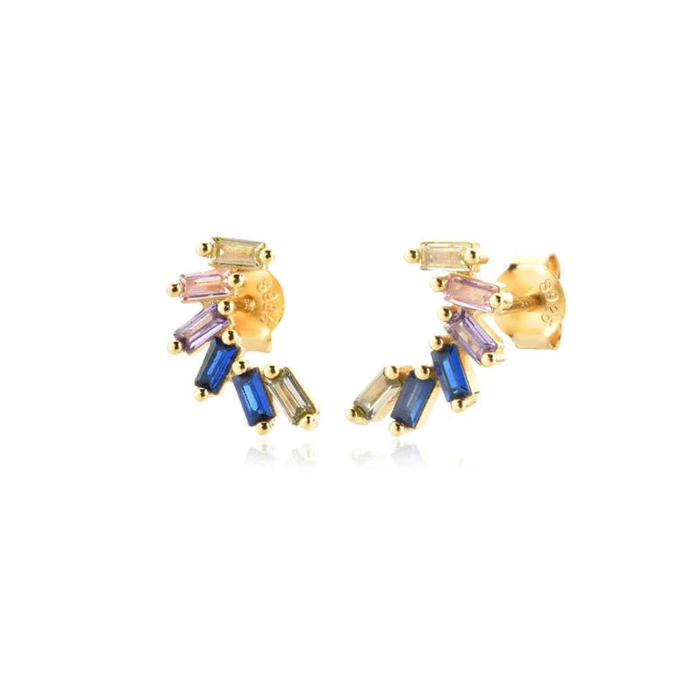 Simple Winged Earrings Earrings Ecuyeres Gold Rainbow  