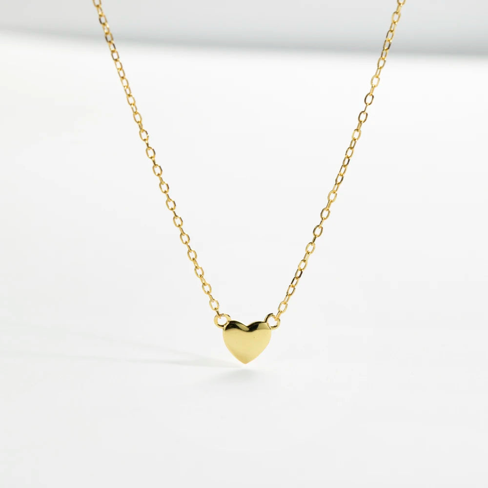 Dainty Small Heart Pendant Necklace Necklace Ecuyeres   