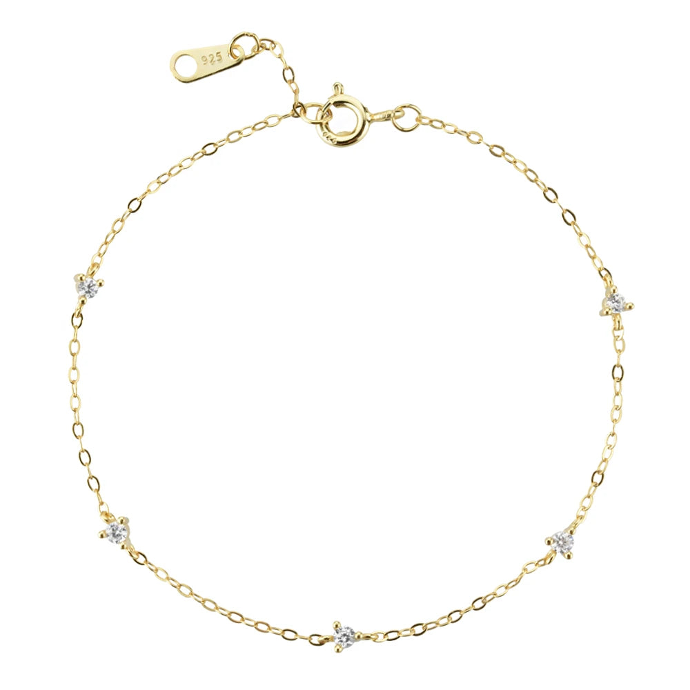 Five Point Stud Bracelet Bracelet Ecuyeres Gold  