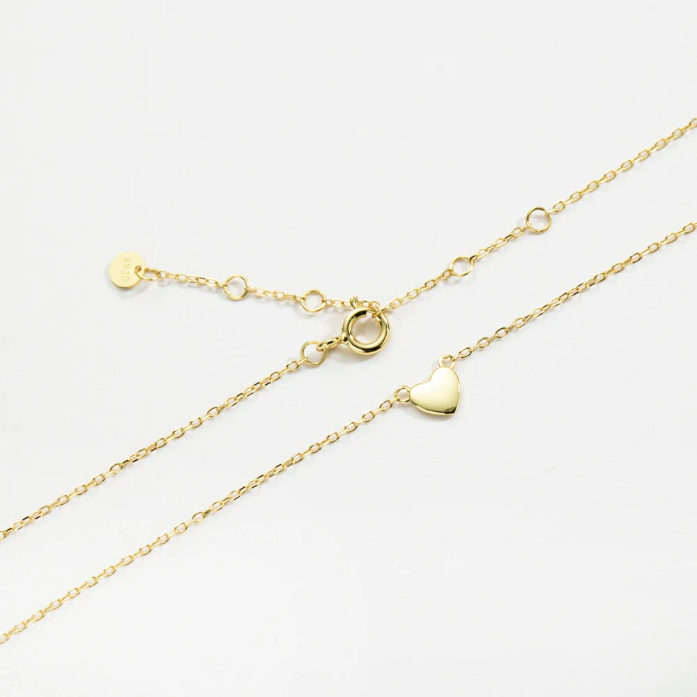 Dainty Small Heart Pendant Necklace Necklace Ecuyeres   