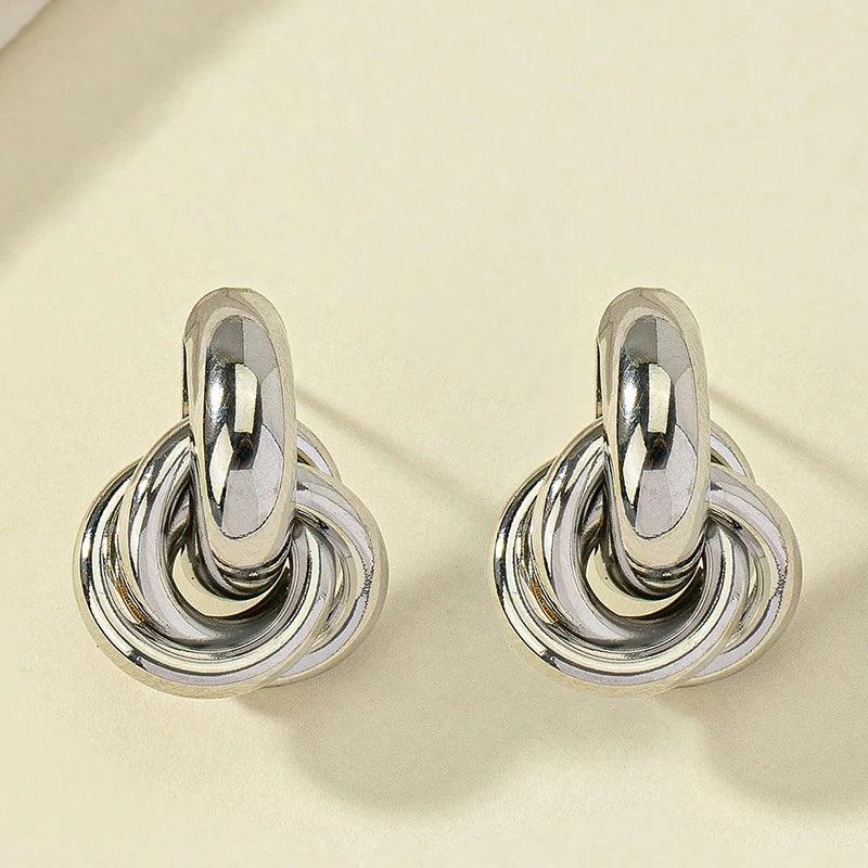 Knotted Stud Earrings Earrings Ecuyeres Silver  