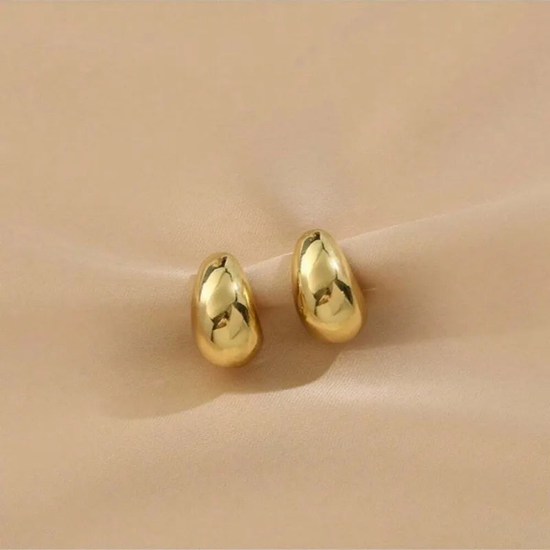 Retro Droplet Earrings Earrings Ecuyeres Gold  