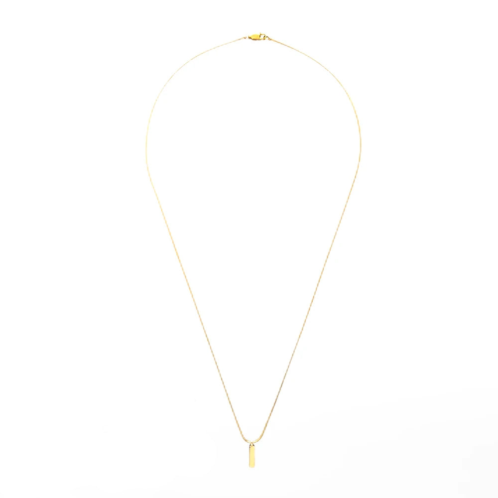 Vertical Bar Pendent Necklace Ecuyeres   